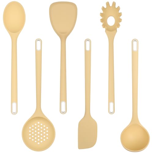 6 Piece Silicone Kitchen Cooking Utensils Set