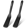 Silicone Thin Spatula Set of 2 (Thin Spatulas / 2 Pcs Thin Spatulas (Black))