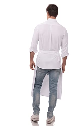 Unisex Bistro Chef Apron (White)