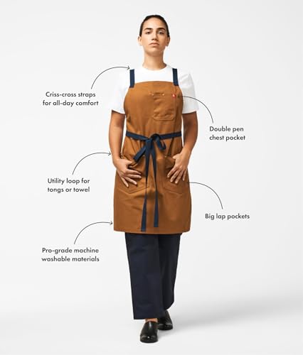 Crossback Chef Apron (Abalone Black)
