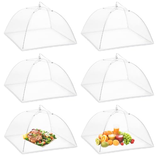 6 Pack Food Covers 17 Inch Pop (17 inch x 6 packs / White)