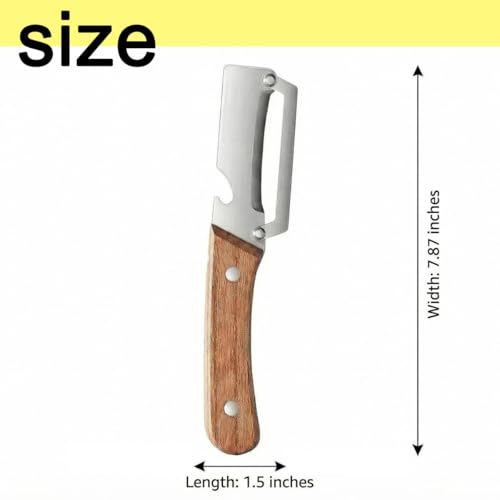 Multifunctional Premium Vegetable Peeler with Wooden Handle (2pcs)