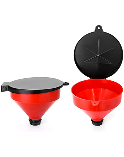 4 Quart Lockable Drum Funnel with Removable Screen Filter