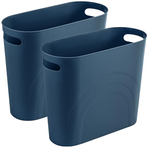 Small Trash Can (Teal Blue / 2 pack)