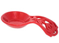 Cast Iron Spoon Rest (Red / Coral Floral)