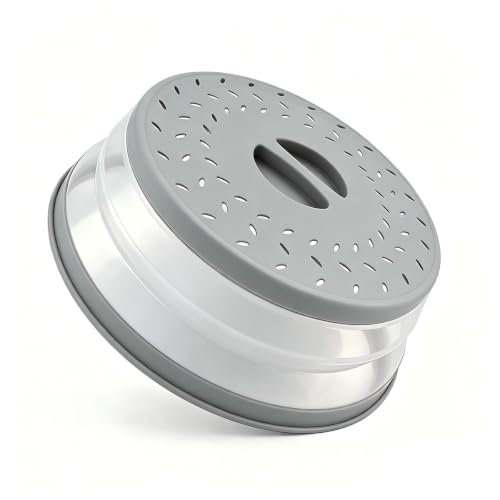 Collapsible Microwave Splatter Cover (gray / 12.3IN)