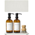 2PCS 10"x 5" Large Bathroom Sink Vanity Trays (2 Pack - Pearl Gray / 10" x 5")