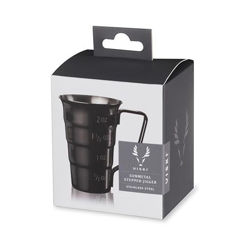 Gunmetal Stepped Jigger With Handle (Gunmetal Black)