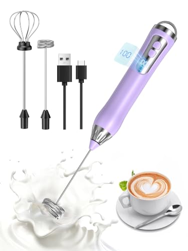 Rechargeable Milk Frother (Purple)