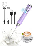 Rechargeable Milk Frother (Purple)