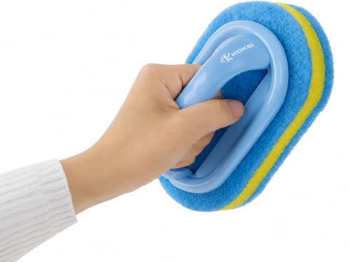 Cleaning Brush for Bathroom Kitchen Bathtub Toilet Cleaner All Purpose Shower Sponge Scrubbing Brush with Ergonomic Handle