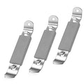 3 Pieces Magnetic Bottle Openers Can Opener Classic Beer Opener Stainless Steel Small Bottle Opener Can Tapper with Magnet for Camping and Traveling HANCELANT (Gray)