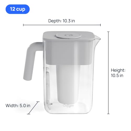 ZeroWater 12 Cup Pitcher Water Filter Removes PFAS (12-Cup)