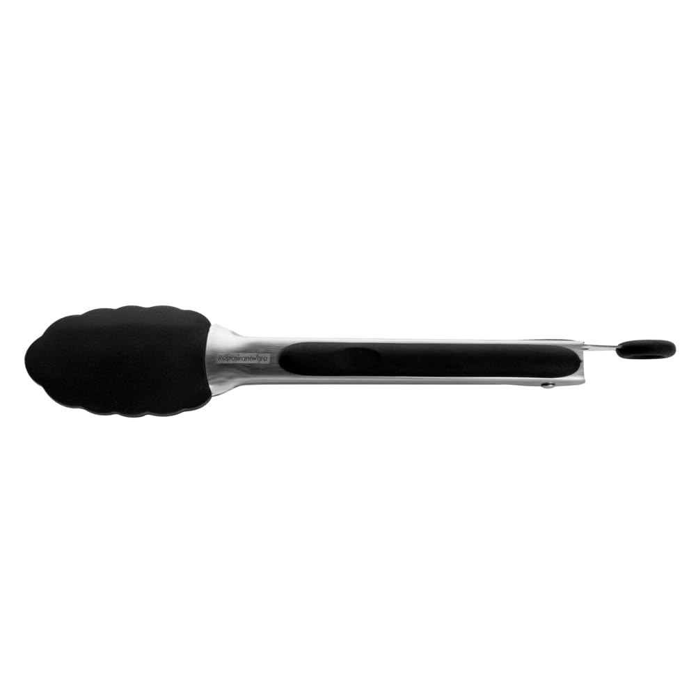 Met Lux 9 Inch Kitchen Tong (9" / Black)