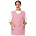 Waterproof Cobbler Apron with 4 Pockets Vest Smock Apron for Men Women Chef Waiter Work (Pink)