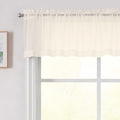Cream Valances for Windows (Cream / 42"W x 14"L (Pack of 2))