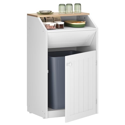 Trash Cabinet (White / 1 x 10 Gallon)