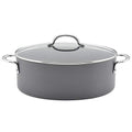 Professional Nonstick Cookware Oval Pasta Stockpot and Braiser (8 Quarts)
