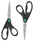 15179 8 Inch KleenEarth Recycled Scissors For Office and Home (Black, 2-Pack)