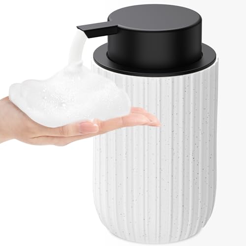 Ceramic Foaming Soap Dispenser (White-1pack)