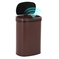 13 Gallon Stainless Steel Trash Can (Brown Stainless Steel)