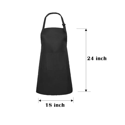 Kids Apron Set Chef Hat Sleeve Outfit Costume Toddler Girl Boy Aprons Cooking Baking Painting 5 (Apron Hat Sleeve Set / Black)