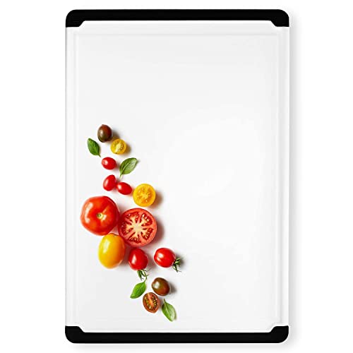 Large Plastic Cutting Board for Kitchen (Black)
