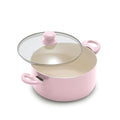 5QT Ceramic Nonstick Stockpot with Lid (5 Quarts / Blush Pink)