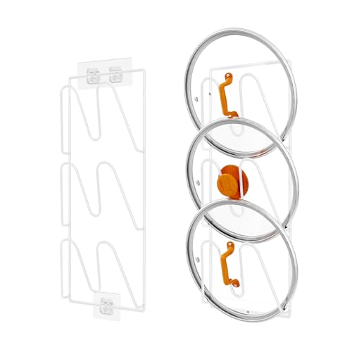 2 Pack Pot Lid Organizer (White)