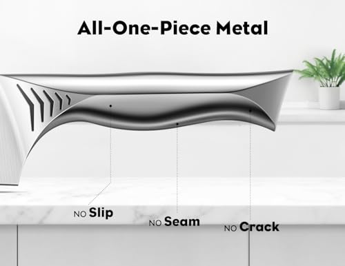 15PCS Kitchen Knife Set with Block and Built