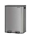 2x8 Gal Dual Kitchen Trash Can Fingerprint (Matte Gray / 2 x 8 Gallon)