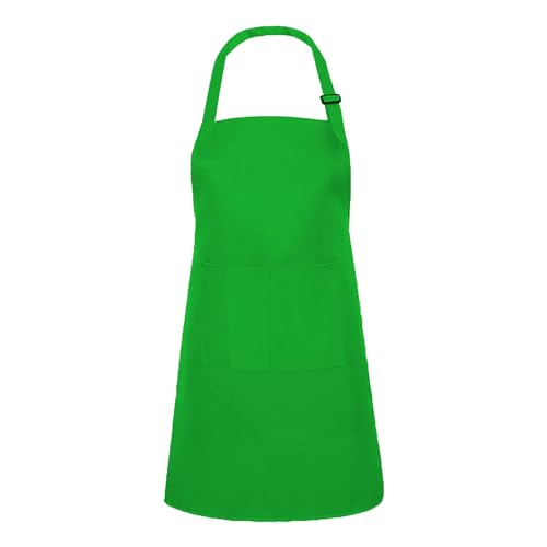 Kids Apron Chef Outfit Costume Toddler Girl Boy Aprons Cooking Baking Painting 5 (Apron / Green)