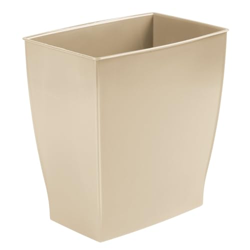 Small Plastic Bathroom Trash Can (Brown / Pack of 1)