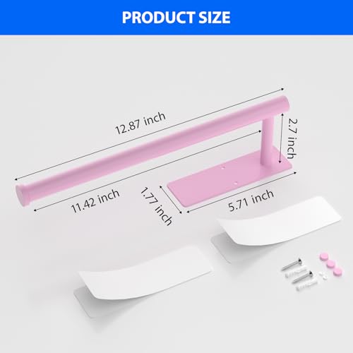 Paper Towel Holder Under Cabinet (Pink-2 Pack / 1 Pack)