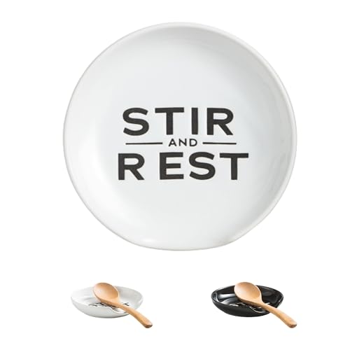 Kitchen Spoon Rest for Counter (White)