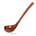 Wooden Soup Ladle for Cooking (Mahogany Reddish Brown / 10.8″-1.6oz)