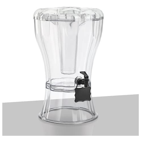 3.5 Gallon Clear Drink Dispenser with Ice Cone and Spigot (CLEAR/HANG / Dispenser)