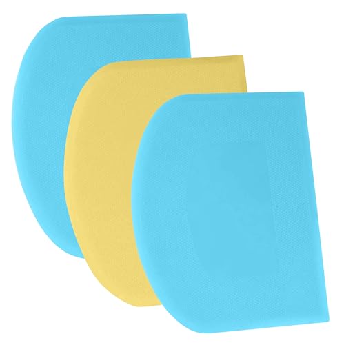 Dough Scraper Bench Scraper (24x15.5cm/9.5x6.1'' / Blue+Yellow+Blue)