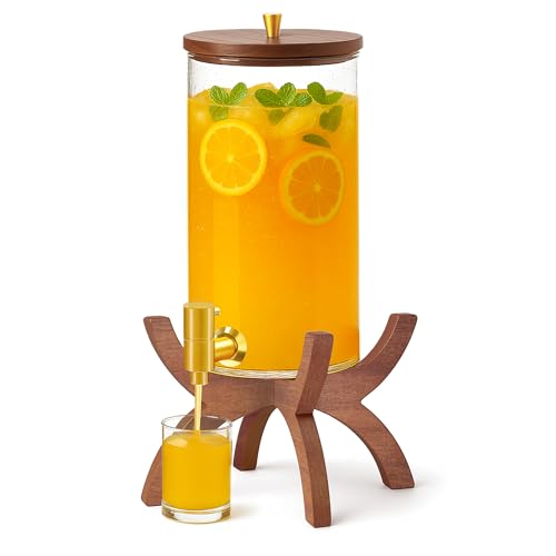 Glass Drink Dispenser (Cross Stand)