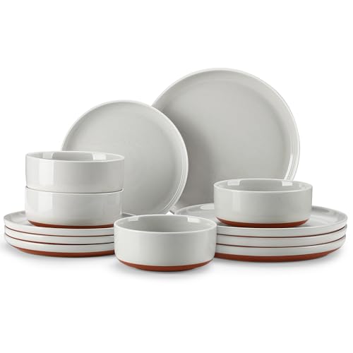 Plates and Bowls Sets (12 Pcs (Service for 4) / Gray)