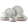 Plates and Bowls Sets (12 Pcs (Service for 4) / Gray)