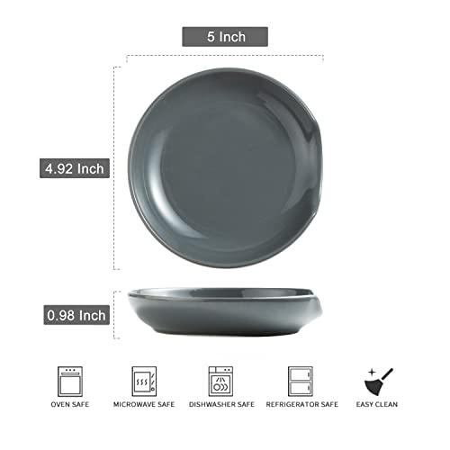 Ceramic Spoon Rest for Stove Top (Gray)