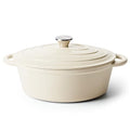 Oval Dutch Oven for Bread Baking (Beige / 4.5 QT)