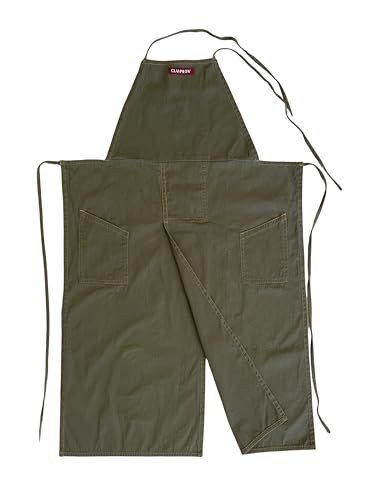 OLIVE GREEN the original split apron for potters (Olive Green)