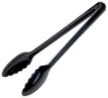 12" Black Curved Serving Tongs (12" / Curve / Black)