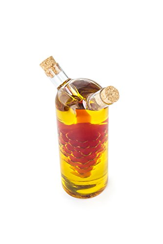 7050 Run Grape Motif Oil and Vinegar Cruet Dispenser Bottle (Grape Motif)