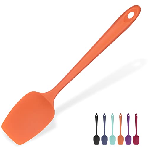 Silicone Spoon Spatula (Orange / 11.38in (spoon spatula))