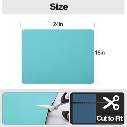Dish Drying Mat for Kitchen Counter (Turquoise / 18" x 24")