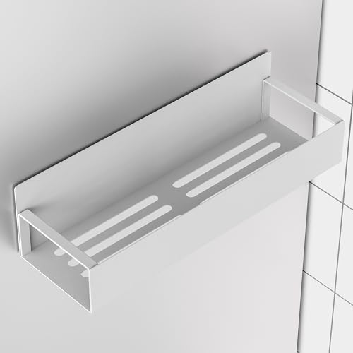 2 Pack Magnetic Spice Storage Rack Organizer for Refrigerator and Oven (2 Pack / White)