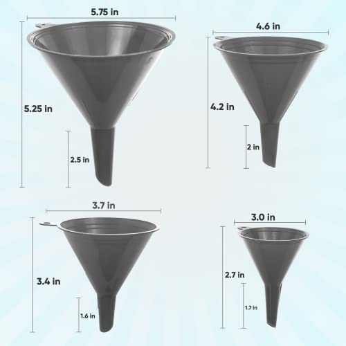 Funnel Gray in 4 Different Sizes
